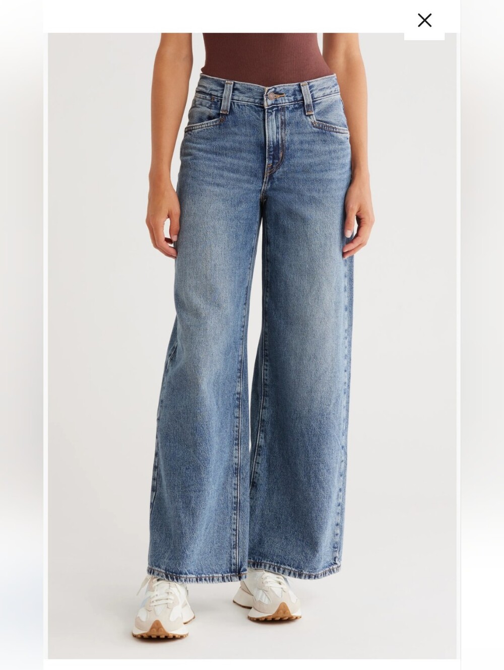 Levi's Light Blue High-Rise Wide Leg Jeans